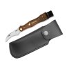 Hubársky nôž Leopard - tmavý s koženým puzdrom - Hubárske nože