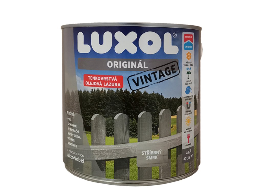 LUXOL Originál Vintage tenkovrstvá olejová lazura na dřevo 2,5l (1)