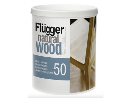 FLÜGGER Natural Wood 50 - bezbarvý pololesklý lak na dřevo