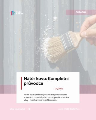 🆕 NOVÝ ČLÁNEK V PORADNĚ Na našem e-shopu Hubi-barvy.cz najdete nový podrobný článek o tom, jak správně natírat kov 👍...