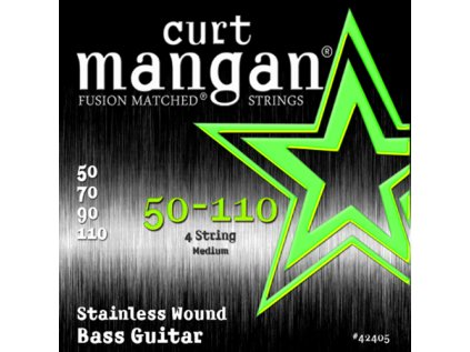 Curt Mangan Strings - 50-110 Stainless Wound (4-String) Bass  struny pro baskytaru