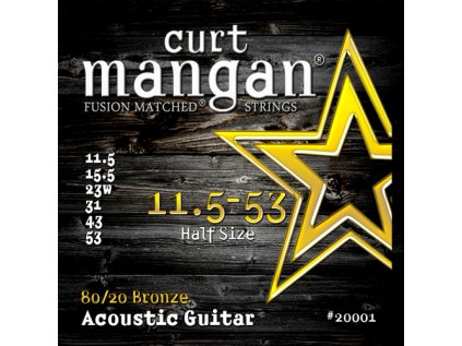 Curt Mangan Strings - 11.5-53 80/20 Bronze  struny pro akustickou kytaru