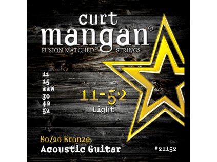 Curt Mangan Strings - 11-52 80/20 Bronze  struny pro akustickou kytaru