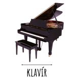 Hudební dárky s motivem klavíru