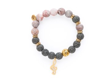 Náramek Zebra stone Hudba v srdci