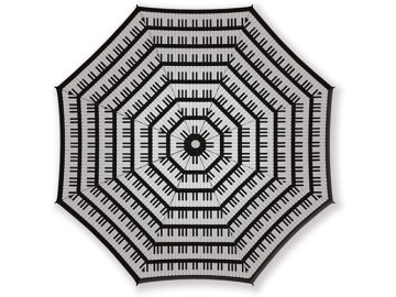 deštník s klaviaturou dlouhý
