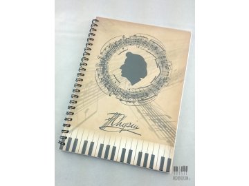Blok s klaviaturou Chopin