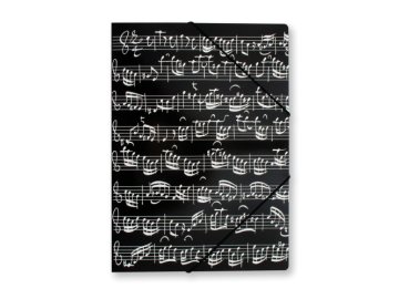 Desky PARTITURA BACH - černé