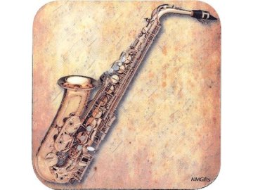 podtácek saxofon