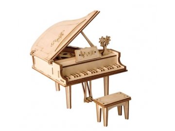 Dřevěné 3D puzzle velké piáno