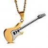 náhrdelník kytara zlatý