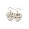 Náušnice TRSÁTKO I love music