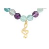 Náramek Fluorit s houslovým klíčem (3)