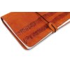 Kožený obal na deník s partiturou světle hnědý (2)
