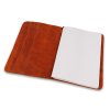 Kožený obal na deník s partiturou světle hnědý (4)