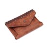 Kožená peněženka s partiturou hnědá 2