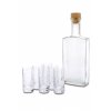 Skleněná láhev 0,5 l + 6 ks sklenic 40 ml KLAVIATURA (3)