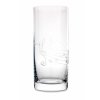 Broušená sklenice s partiturou na nealkoholické nápoje, 300 ml