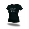 Dámské tričko NEJSEM ŽÁDNÝ BÉČKO, černé