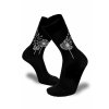 ponožky pampeliška s notami černé