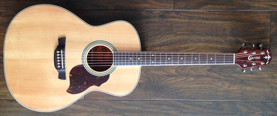 CRAFTER CT125C/N hybridní kytara, nylonové struny, obal zdarma !