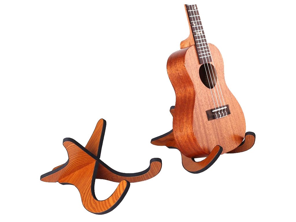 Pecka dřevěný stojan na ukulele/mandolínu a housle/violu - Hudební nástroje  Břeclav