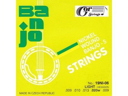 Gorstrings 19NI 06 struny pětistrunné banjo 009