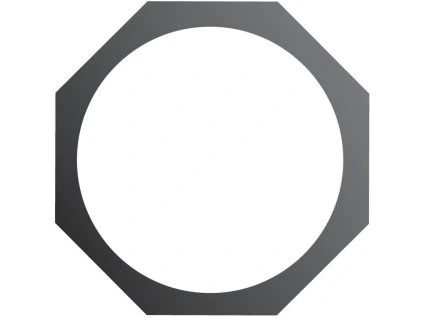 Rámeček PAR 64 8-hranný, černý