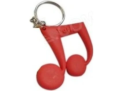 nota přívěsek na klíče červená
