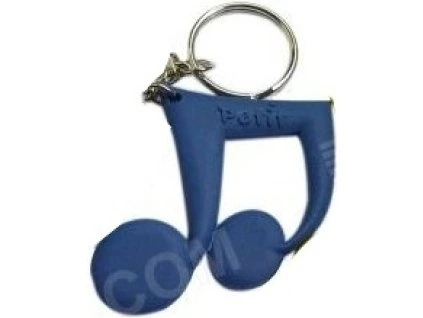 nota přívěsek na klíče modrá nota