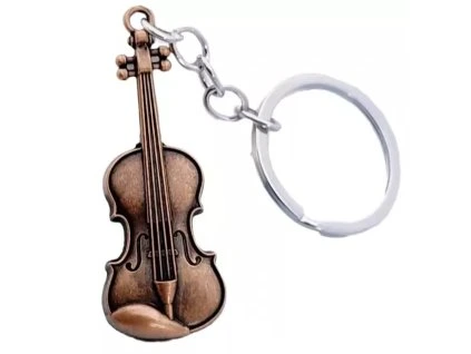 housle přívěsek na klíče kov