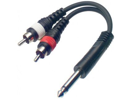 propojka 2x cinch jack 6.3 mono a