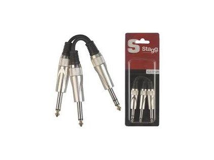 redukce jack 6.3 streo - 2x jack 6.3 mono