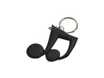 nota přívěšek na klíče nota černá