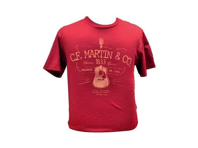 tričko s kytarou martin t shirt d28 guitar xl