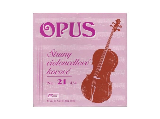 OPUS levné struny na violoncello vyrobeno v CZ