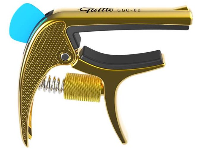 guitto ggc 02 revolver capo gold kapodastr akustická kytara pistole kolt revolver