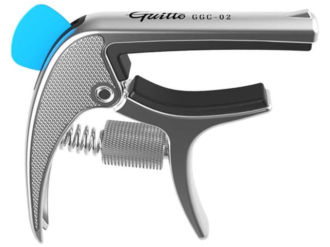 guitto ggc 02 revolver capo silver kapodastr akustická kytara pistole kolt revolver