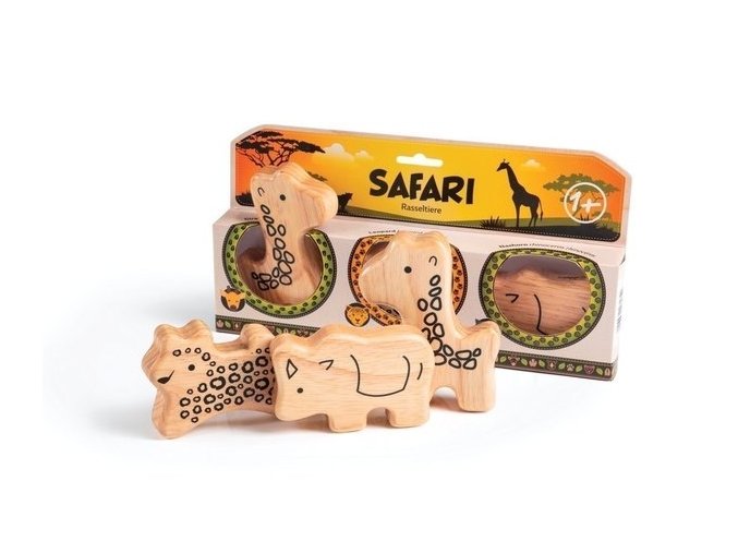testováno Percusní řada safari zvířátka 3ks vhodné pro děti od jednoho roku