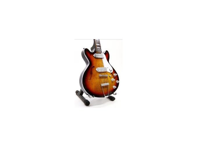 mini elektrická kytara dárek pro muzikanta PPT MK138 John Lennon The Beatles Epiphone Casino VS