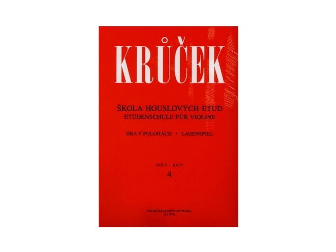 Krůček - Škola houslových etud II (sešit 3+ 4)