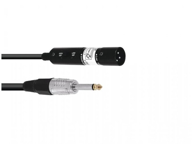 redukce XLR samec jack 6,3mono