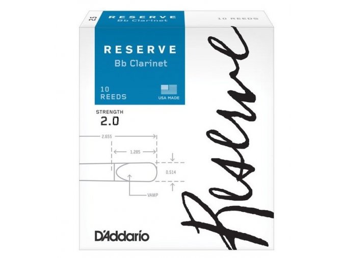 plátky Bb klarinet D'Addario RESERVE DCR1020