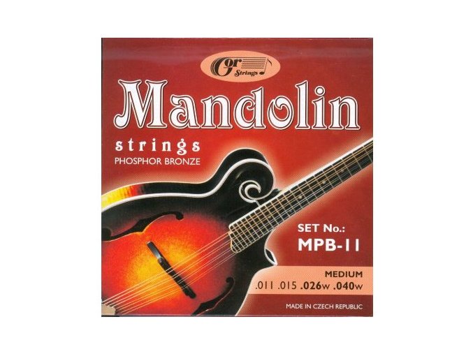 Gorstrings MPB 11 struny mandolína phosphor bronze