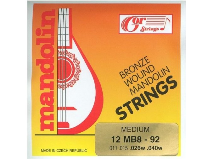 Gorstrings levné struny mandolína bronze