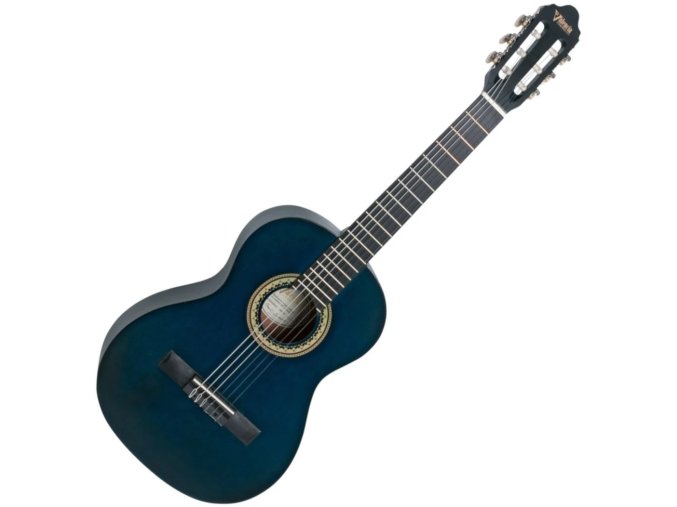 Valencia klasická kytara 3/4 modrý mat