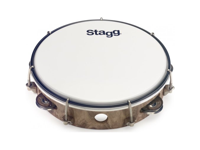 Stagg TAB-108P/WD, laditelná tamburína s blánou, 8"