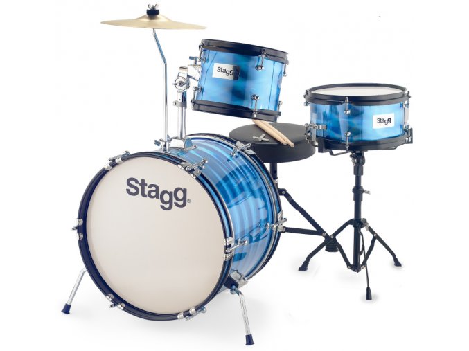 Stagg TIM JR 3/16B BL, dětská bicí sada, modrá