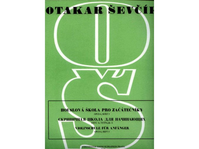 Ševčík - Houslová škola pro začátečníky opus 6, sešit 5