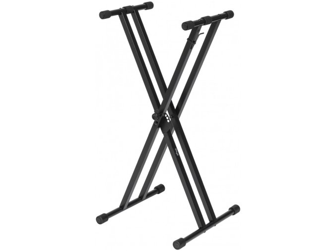 Stagg KXSQ5, dvojitý klávesový stojan, šroubovaný